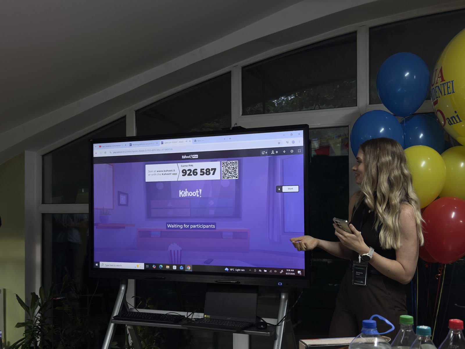 Games, pizza and balloons