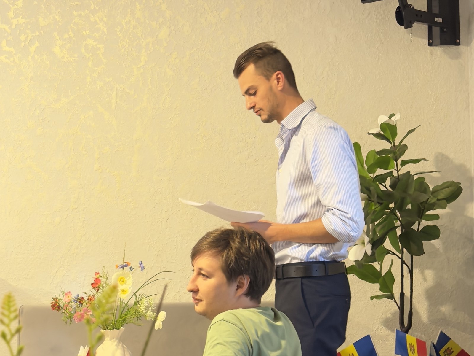 Reading to the room
